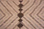 Details of Modern Earthy Brown Chevron Moroccan Berber Beni Ourain Design Rug 11290 Details of Modern Earthy Brown Chevron Moroccan Berber Beni Ourain Design Rug 11290 by Nazmiyal Antique Rugs