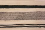 Details of Modern Flatweave Room Size Black and White Color Kilim Rug #11593 Nazmiyal Antique Rugs