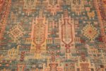 Details of Modern Happy Jewel Tone Color Tribal Geometric Animal Design Rug 11320 by Nazmiyal Antique Rugs