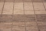 Details of Modern Minimalist Geometric Design Earthy Color Contemporary Room Size Area Rug #11606 by Nazmiyal Antique Rugs