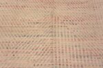 Details of Modern Room Size Light Cream Background Soft Rustic Color Geometric Tribal Nomadic Design Area Rug 11246 by Nazmiyal Antique Rugs
