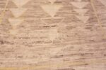 Details of An Artistic Modern Room Size Tribal Geometric Brown Earth Tone Color Area Rug 11417 by Nazmiyal Antique Rugs