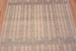 Details of Neutral Color Tribal Geometric Design Modern Hallway Runner Rug 11064 by Nazmiyal Antique Rugs