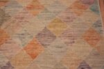 Details of Rustic Colorful Geometric Diamond Design Contemporary Modern Area Rug 11221 by Nazmiyal Antique Rugs