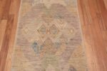 Details of A Beautifully Artistic and Decorative Rustic Contemporary Tribal Geometric Design Modern Hallway Runner Rug 11038 by Nazmiyal Antique Rugs