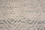 Details of Soft Colors Geometric Lozenge Design Modern Area Rug 11646 by Nazmiyal Antique Rugs