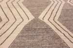 Details of Trendy Earthy Tones Primitive Design Modern Large Rug 11723 by Nazmiyal Antique Rugs