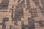 Details of An Impressively Artistic Tribal Geometric Neutral Earth Tone Grey Modern Contemporary Room Size Rug 11600 by Nazmiyal Antique Rugs