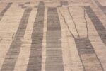 Details of Large Tribal Square Shape Neutral Color Modern Contemporary Area Rug 11780 by Nazmiyal Antique Rugs