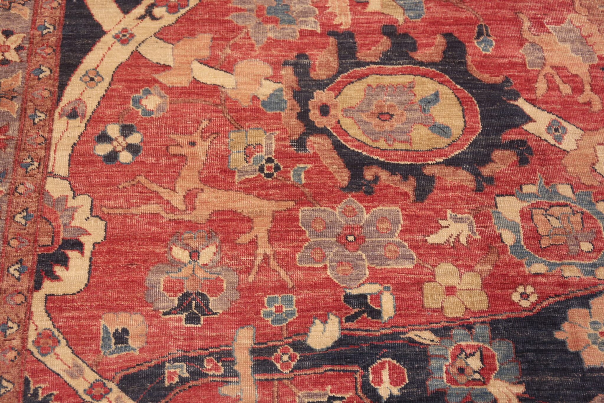 Oriental Modern Persian Animal Design Central Asian Rug 11659