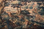 Forrest of 17th Century Antique French Silk And Wool Animal Design Verdure Tapestry 72572 by Nazmiyal Antique Rugs