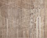 Large Room Size Tribal Geometric Earth Tone Color Modern Minimalist Rug 11708