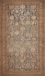 Beautifully Decorative Large Size Light Blue Background Tribal Antique Persian Malayer Rug 49530 From Nazmiyal Antique Rugs