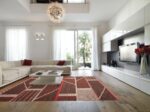 Living Room Geometric Contemporary Swedish Mid-Century Modern Design Flatwoven Kilim Rug 72537 by Nazmiyal Antique Rugs