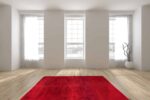 Living Room Vintage Moroccan Red Shag Berber Rug 49883 - Nazmiyal