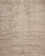 A Modern Decorative Cream Color Artistic Room Size Contemporary Area Rug 11348 by Nazmiyal Antique Rugs
