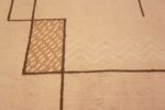 Motifs of Geometric Antique Minimalist French Art Deco Design Area Rug 72576 by Nazmiyal Antique Rugs