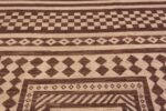Motifs of Captivating Ivory and Brown Color Tribal Geometric Design Modern Oversized Area Rug 11851 by Nazmiyal Antique Rugs