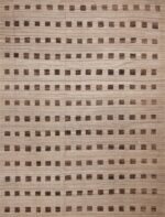 Neutral Minimalist Background With Brown Geometric Squares Design Pattern Modern Area Rug 11636 by Nazmiyal Antique Rugs