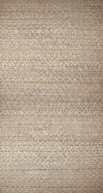Oversized Light Ivory Cream Color Background Tribal Chevron Design Modern Area Rug 11862 by Nazmiyal Antique Rugs