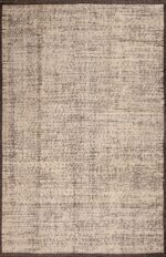 Salt and Pepper Color Speckled Pattern Modern Room Size Area Rug 11504 by Nazmiyal Antique Rugs
