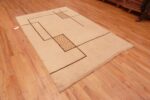 Side of Geometric Antique Minimalist French Art Deco Design Area Rug 72576 by Nazmiyal Antique Rugs