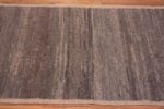 Side of Neutral Earthy Grey Minimalist Solid Abstract Modern Hallway Runner Abrash Rug 11170 by Nazmiyal Antique rugs