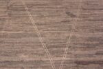 Texture of Facinating and Decorative Modern Abstract Minimalist Tribal Geometric Design In Earthtone Grey Color Room Size Area Rug 11649 by Nazmiyal Antique Rugs
