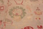 Texture of Beautifully Refined Decorative Modern Large Scale Turkish Oushak Design Room Size Area Rug 11373 by Nazmiyal Antique Rugs