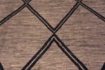 Texture of Facinating Geometric Chevron Design Square Shape Grey Color Modern Area Rug #11392 by Nazmiyal Antique Rugs