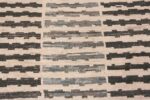 Texture of Handmade Contemporary Geometric Design Modern Wool Pile Room Size Area Rug #11452 by Nazmiyal Antique Rugs