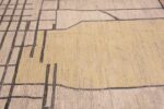 Texture of Handmade Modern Abstract Tribal Contemporary Wool Pile Area Rug 11686 by Nazmiyal Antique Rugs
