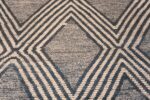 Texture of Large Size Black Grey Color Chevron Diamond Design Modern Area Rug 11798 by Nazmiyal Antique Rugs