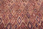 Texture of Large Colorful Handmade Diamond Pattern Modern Contemporary Wool Area Rug 11875 by Nazmiyal Antique Rugs