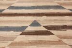 Texture of Large Geometric Contemporary Modern Flatweave Kilim Rug 11753 by Nazmiyal Antique Rugs