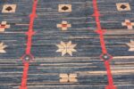 Texture of Geometric Large Size Mid Century Modern Swedish Design Contemporary Area Rug 11707 by Nazmiyal Antique Rugs