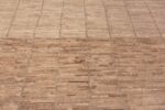 Texture of Modern Minimalist Geometric Design Earthy Color Contemporary Room Size Area Rug #11606 by Nazmiyal Antique Rugs