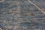 Texture of Simplistic Modern Minimalist Light Blue Color Tribal Moroccan Beni Ourain Design Contemporary Rug 11474 by Nazmiyal Antique Rugs