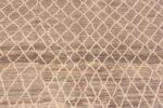 Texture of Modern Room Size Grey Abrash Background Ivory Tribal Geometric Honeycomb Pattern Area Rug 11251 by Nazmiyal Antique Rugs