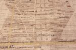 Texture of An Artistic Modern Room Size Tribal Geometric Brown Earth Tone Color Area Rug 11417 by Nazmiyal Antique Rugs