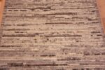 Texture of Neutral Earthy Brown Color Abstract Abrash pattern Modern Hallway Runner Rug 11123 by Nazmiyal Antique rugs