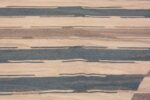Texture of Neutral Cream Blue Color Geometric Design Modern Flat Weave Room Size Kilim Rug #11592 by Nazmiyal Antique Rugs