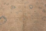 Texture of Soft Neutral Contemporary Modern Turkish Oushak Design Area Rug 11603 by Nazmiyal Antique Rugs
