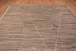 Top of Facinating and Decorative Modern Abstract Minimalist Tribal Geometric Design In Earthtone Grey Color Room Size Area Rug 11649 by Nazmiyal Antique Rugs