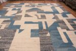 Top of Artistic Abstract Geometric Large Flat Weave Modern Contemporary Kilim Rug 11840 by Nazmiyal Antique Rugs