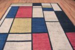 Top of Artistic Modern Contemporary Piet Mondrian Design Room Size Area Rug #11457 by Nazmiyal Antique Rugs