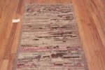 Top of Artistic Wool Modern Contemporary Abstract Hall Runner Rug 11118 by Nazmiyal Antique Rugs