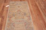 Top of A Captivating And Quite Artistic Contemporary Rustic Tribal Geometric Design Modern Hallway Runner Rug 11033 by Nazmiyal Antique Rugs