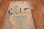 Top of A Facinating and Beautifully Decorative Artistic Abstract Design Modern Hallway Runner Rug 11032 by Nazmiyal Antique Rugs