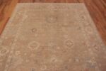 Top of Earthy Tones Modern Turkish Oushak Style Area Rug 11334 by Nazmiyal Antique Rugs
